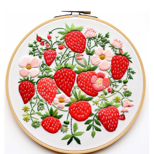 Retro Strawberry Vine image 0