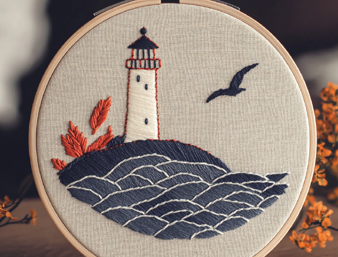 Lighthouse & Seagull image 0