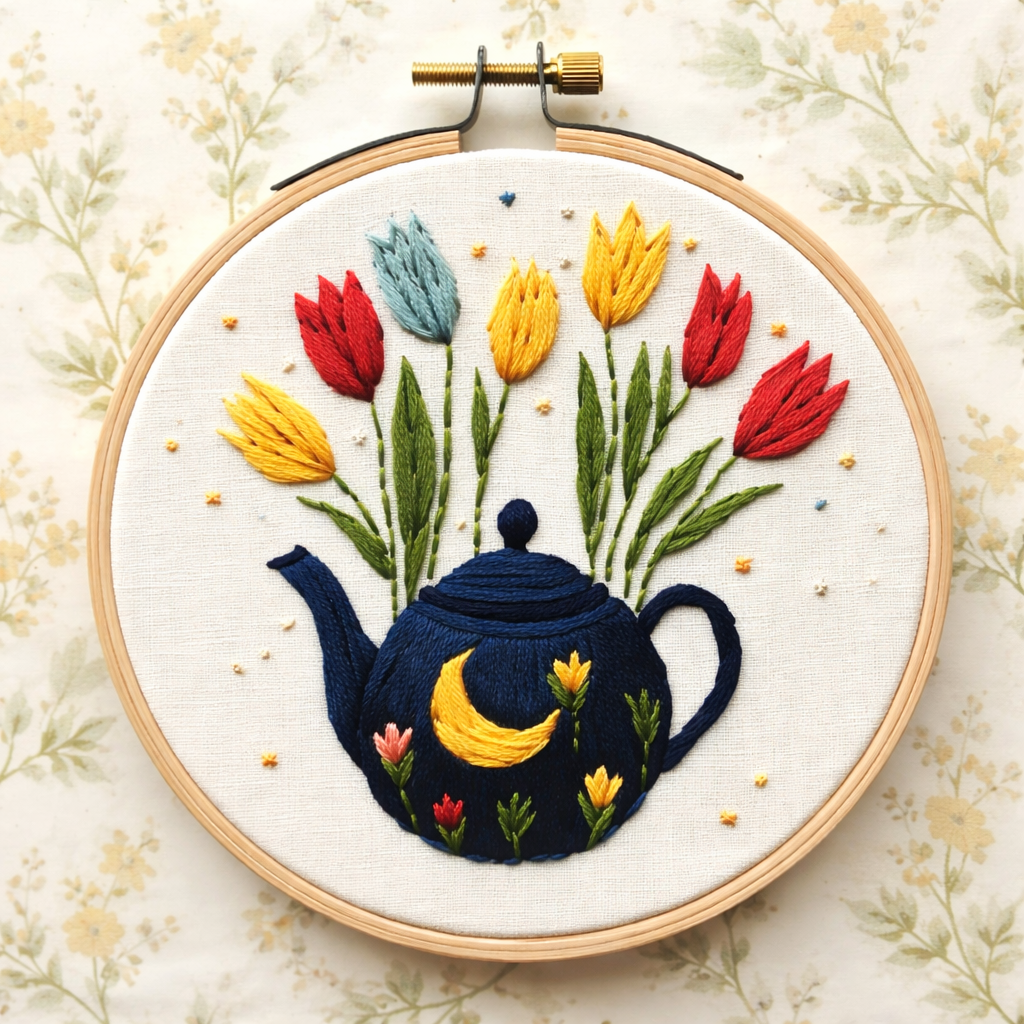 Teapot & Tulips image 0