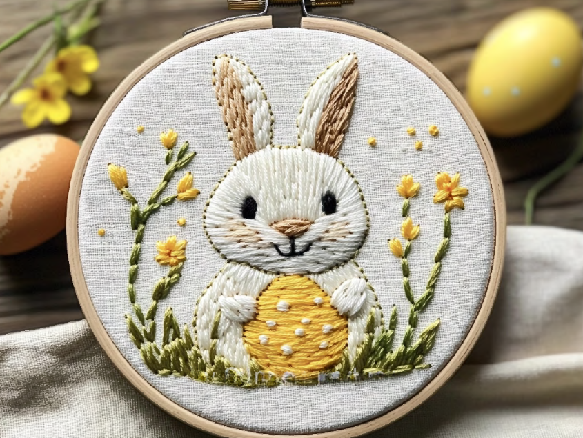 Bunny With Yellow Egg image 0