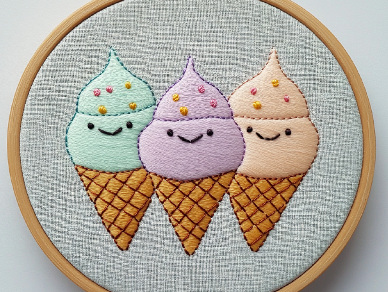 Kawaii Ice Cream Cone image 0