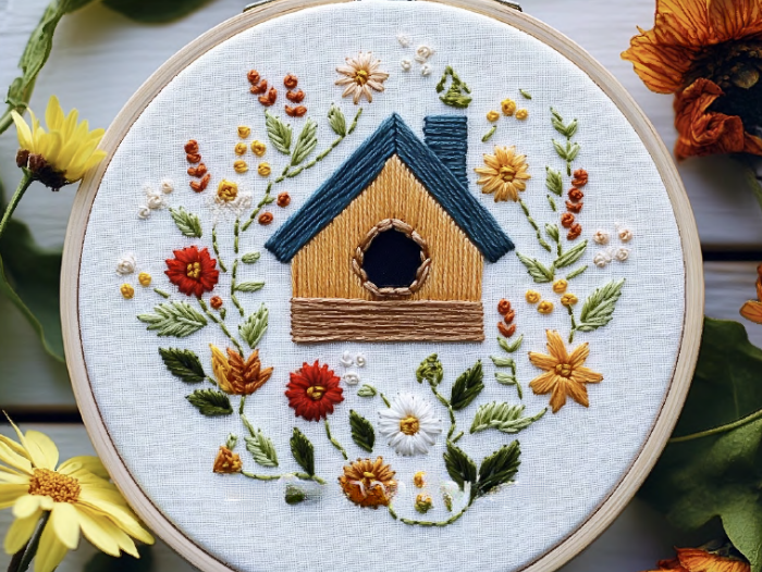 Floral Birdhouse image 0