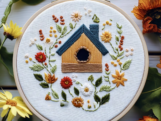 Floral Birdhouse image 0