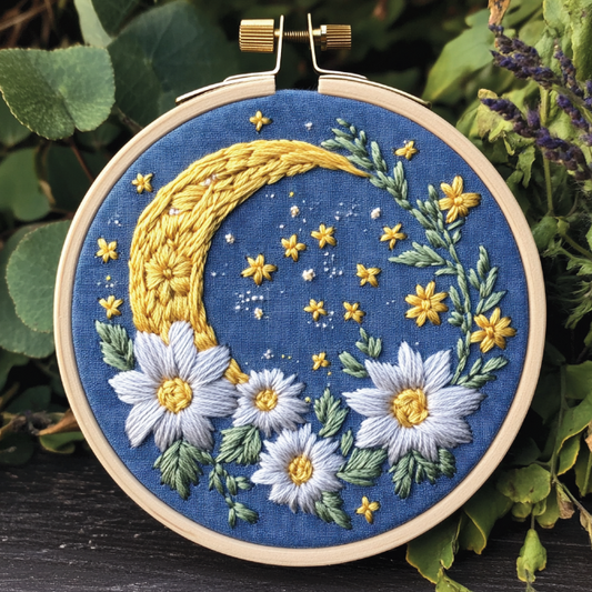 Moon with Daisies image 0