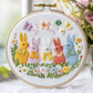 Bunny with Bow and Flowers image 0