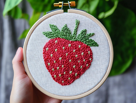 Large Retro Strawberry image 0