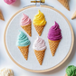 Rainbow Ice Cream Cones image 0