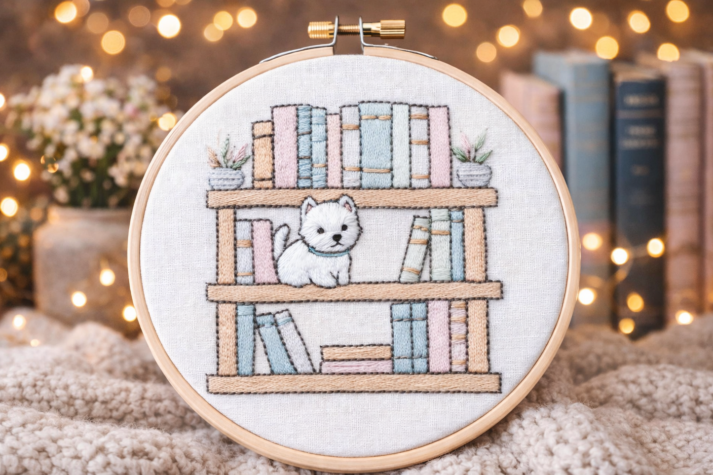 Puppy on Bookshelf image 0