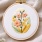 Egg with Orange Flower and Leaves image 0