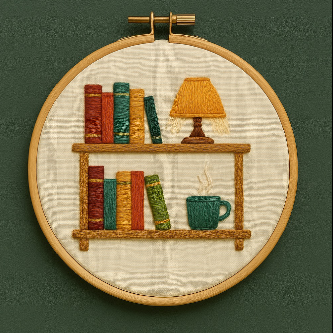 Bookshelf With Lamp image 0