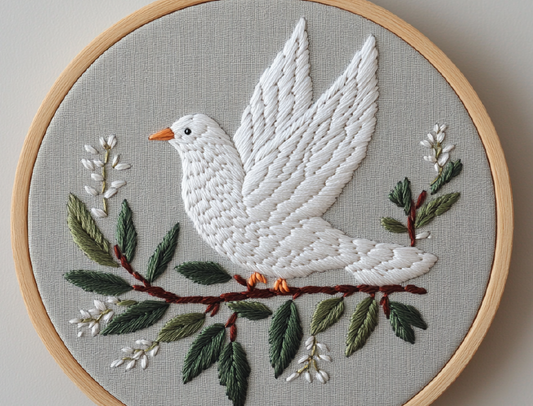 Dove On Olive Branch image 0