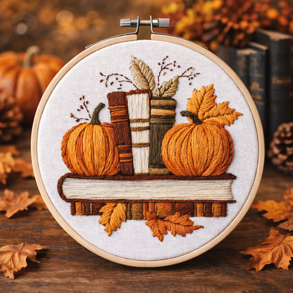 Autumn Pumpkin & Books 1 image 0